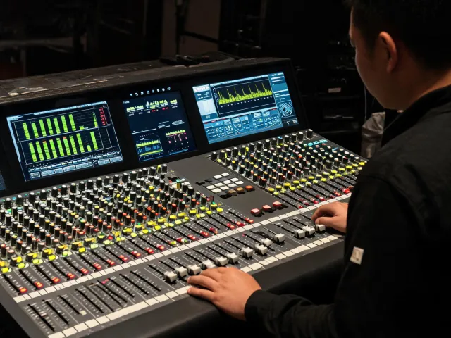 Amplifier and mixer control position
