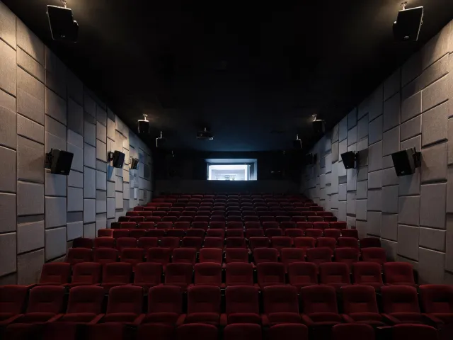 Cinema surround speaker installation